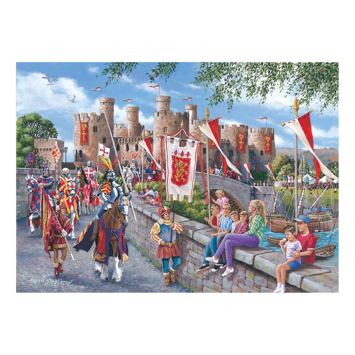 Conwy Castle 150 Piece Mini Jigsaw Puzzle in a Tube