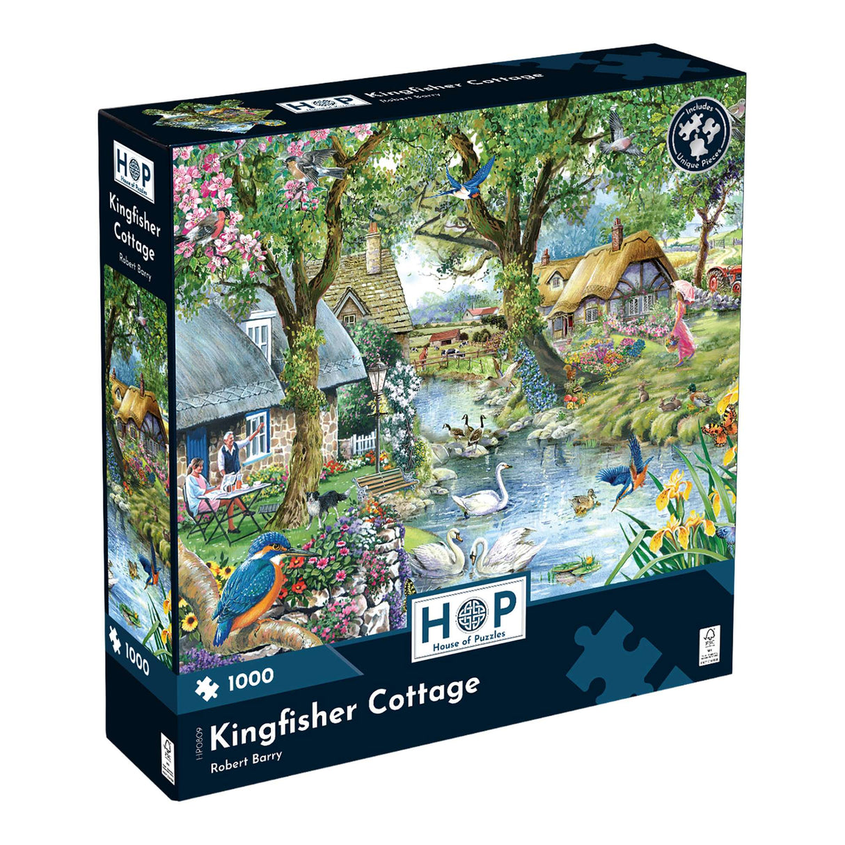 Kingfisher Cottage 1000 Piece Jigsaw Puzzle