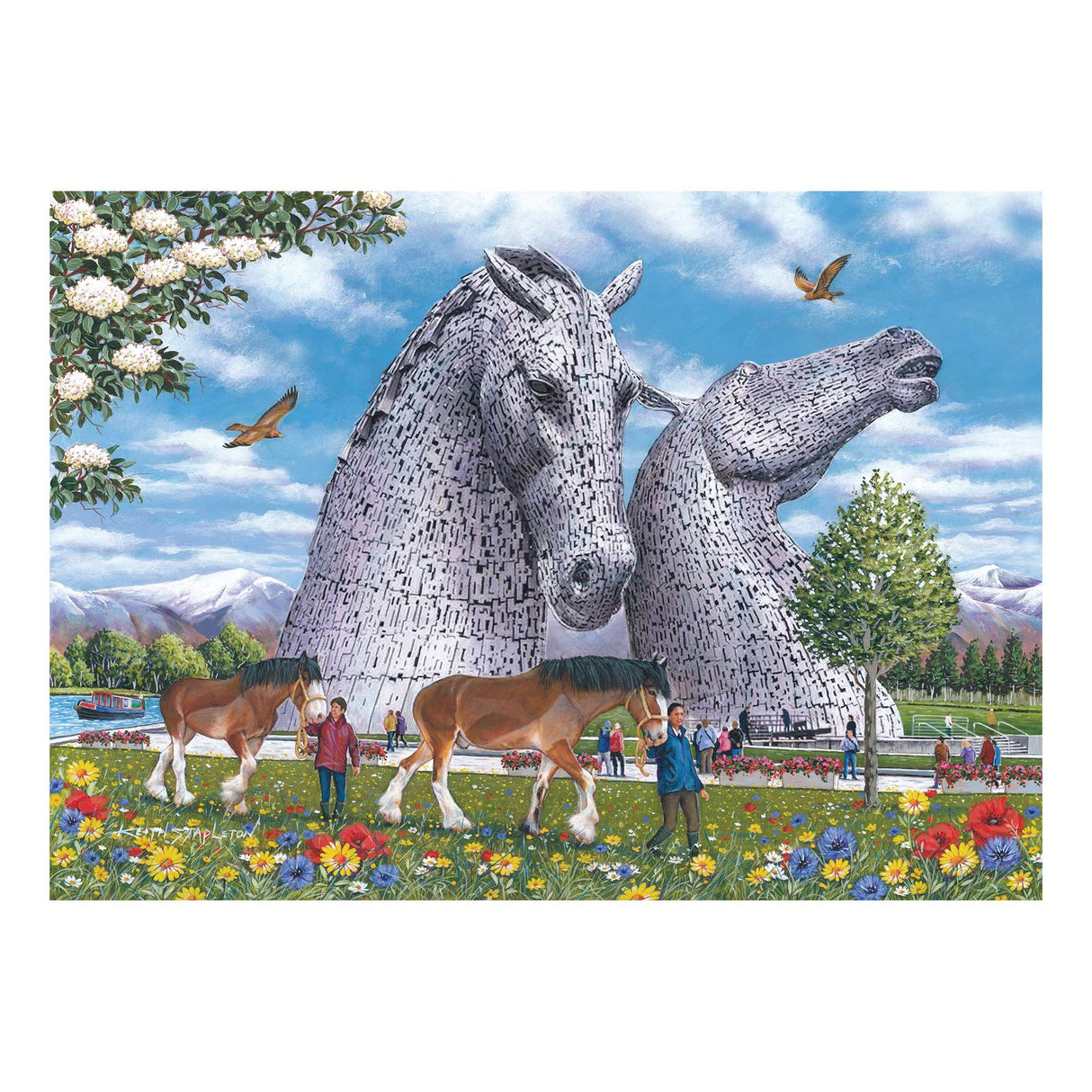 The Kelpies 1000 Piece Jigsaw Puzzle