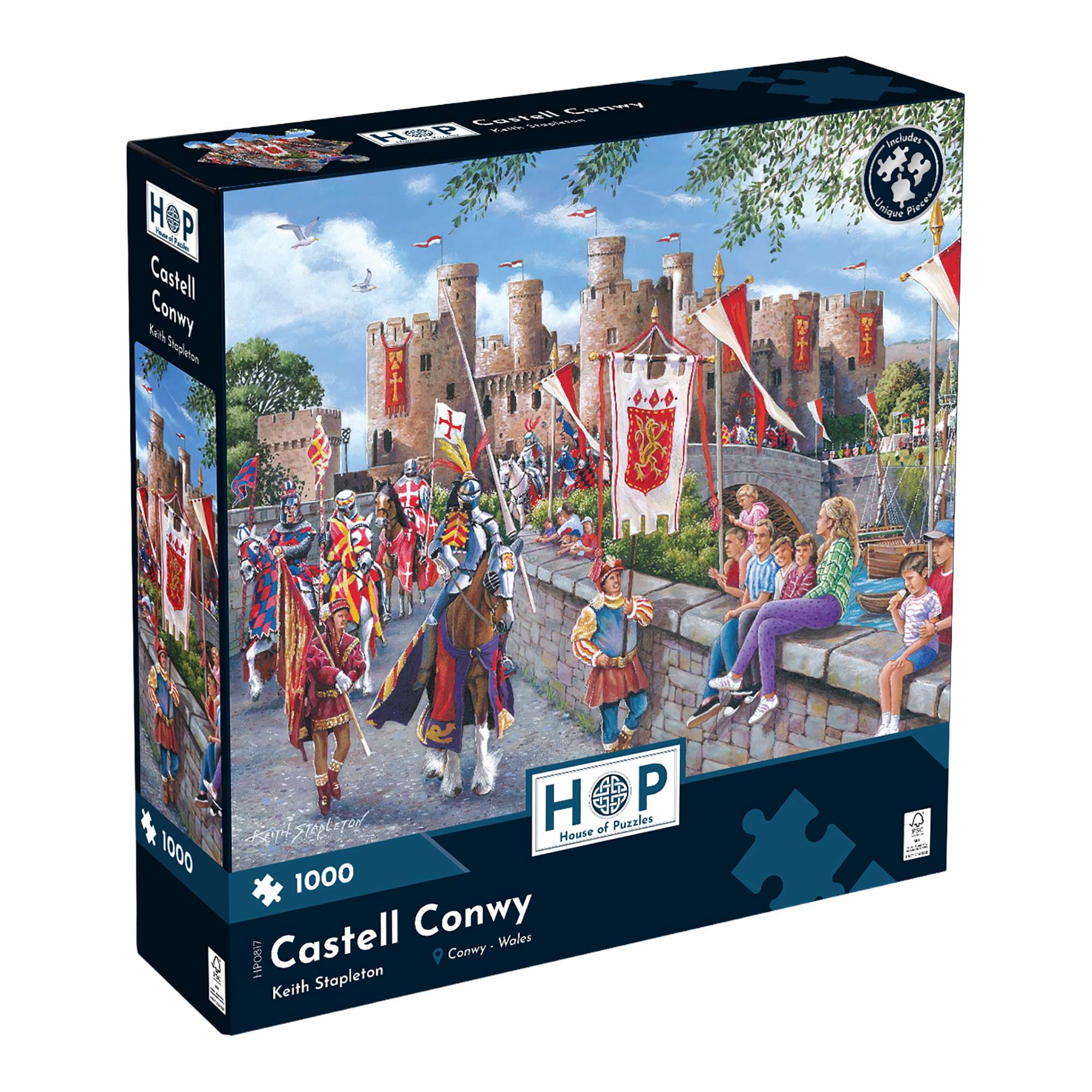The House Of Puzzles - Puzzle 1000 Pezzi "Puzzling Paws" - Collezione Redcastle - 48x68 Cm