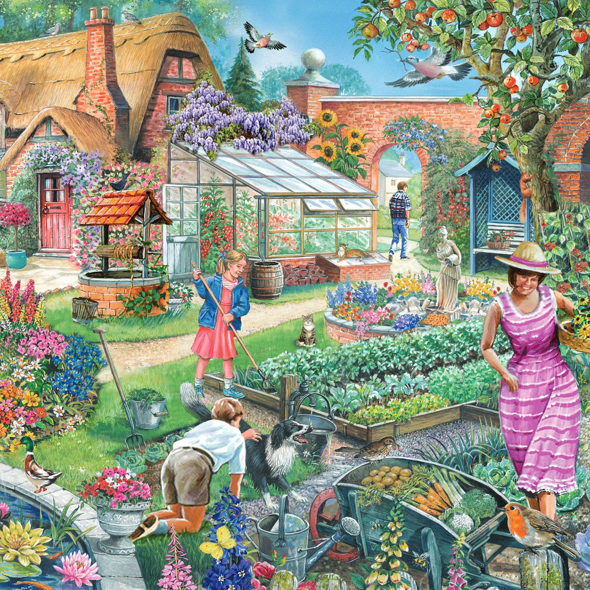 No.29 Pretty Potager Find The Difference 1000 Piece Jigsaw Puzzle