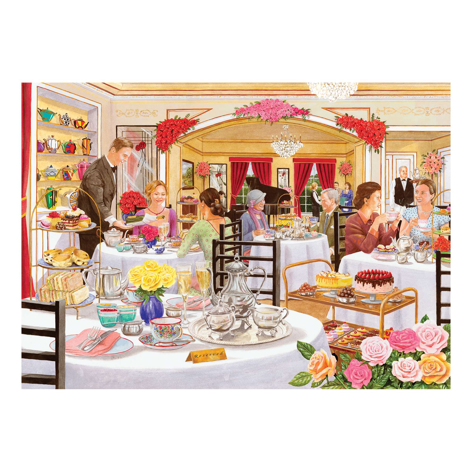 The Rose Tearooms BIG 500 | Food Jigsaw Puzzle | House of Puzzles