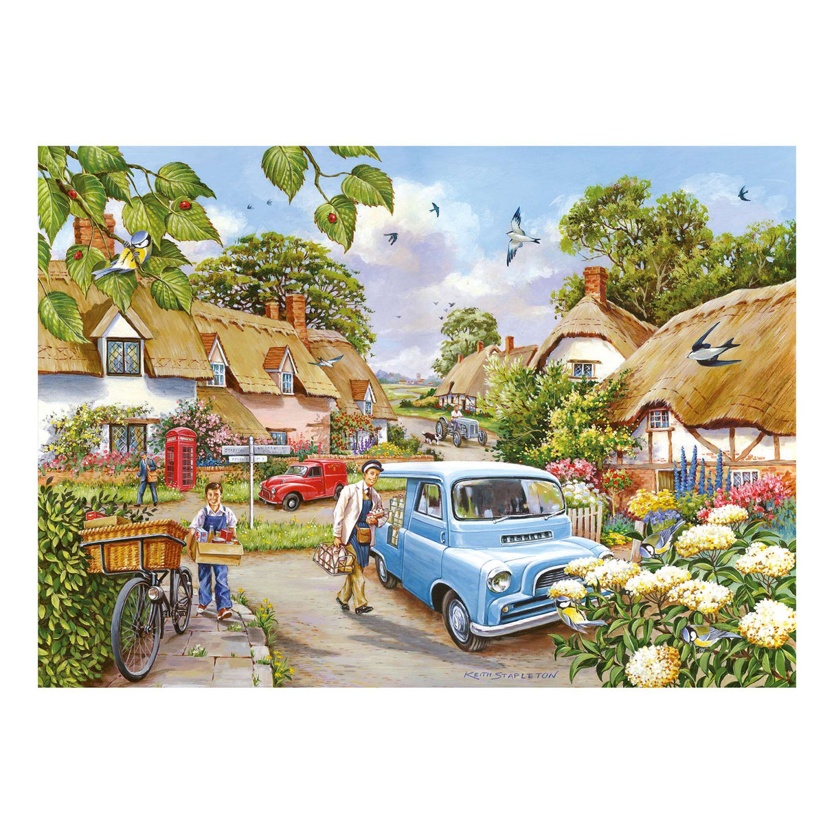 4 x 500 - Village Life 500 Piece Jigsaw Puzzle