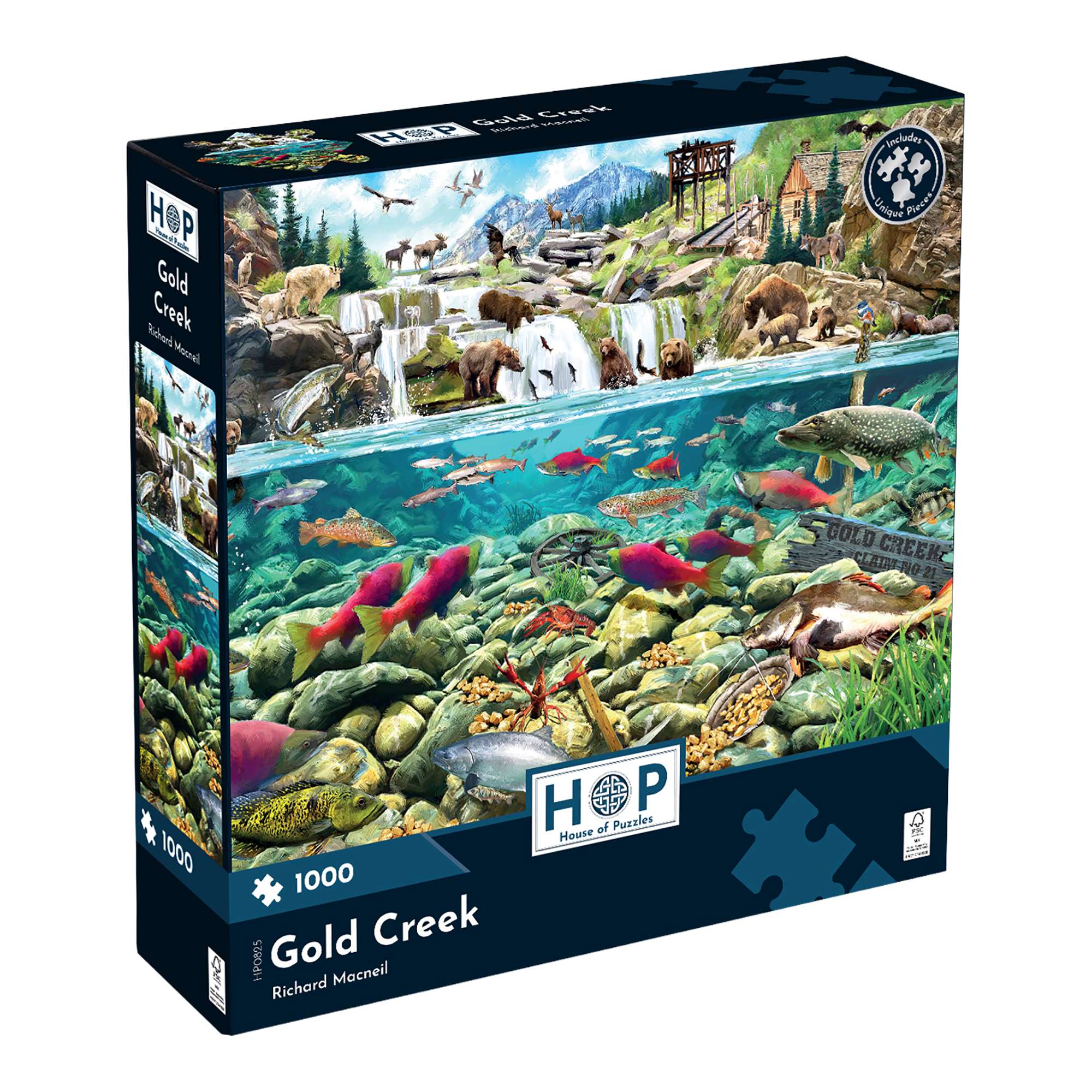 Gold Creek 1000 Piece | Animals and Wildlife Jigsaw | House of Puzzles