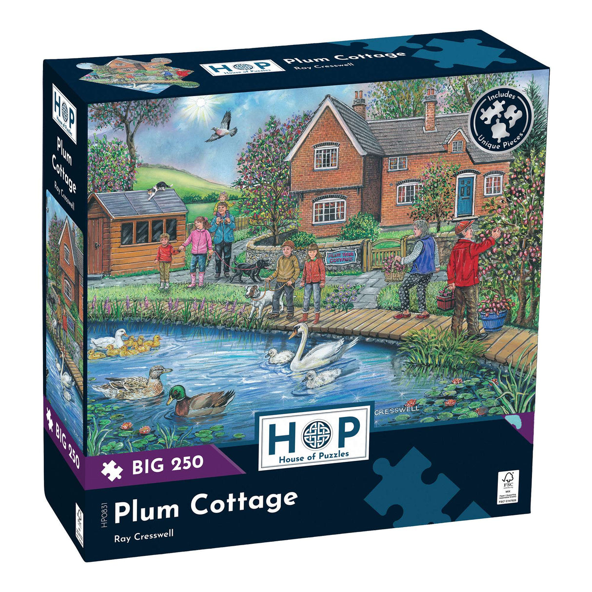 Plum Cottage BIG 250 Jigsaw Puzzle