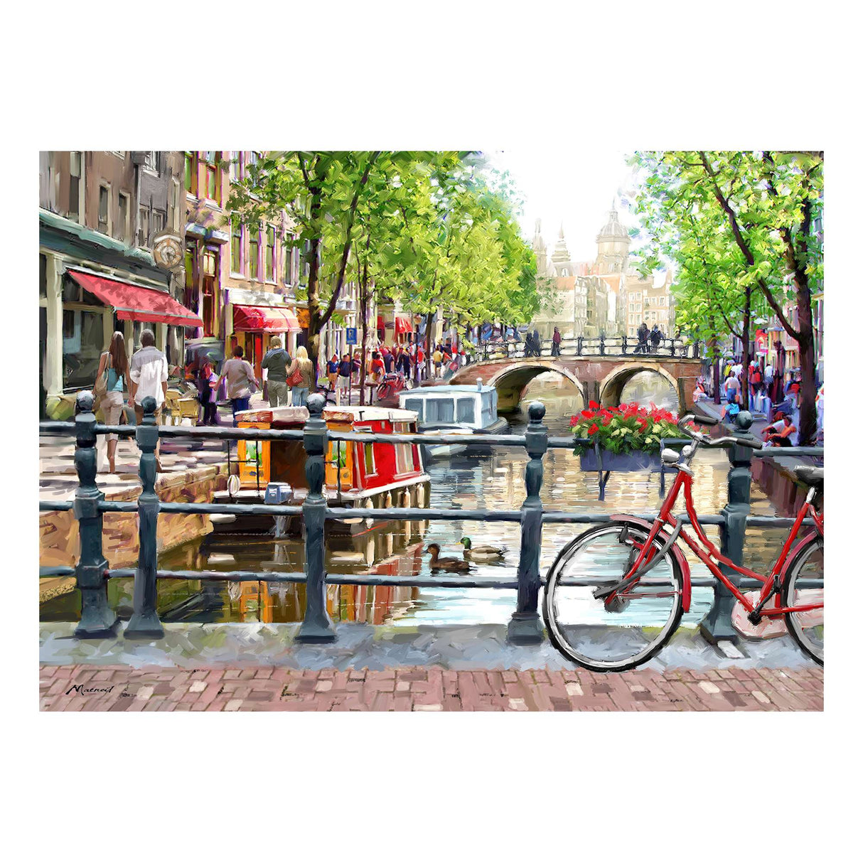 Spring in Amsterdam 1000 Piece Jigsaw Puzzle