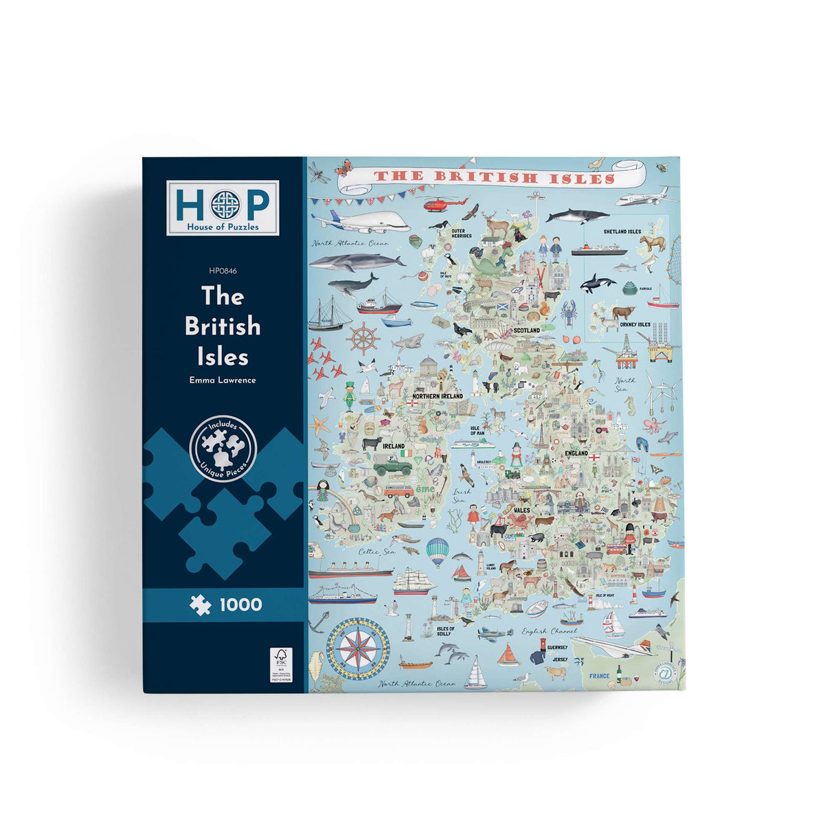 The British Isles 1000 Piece Jigsaw Puzzle
