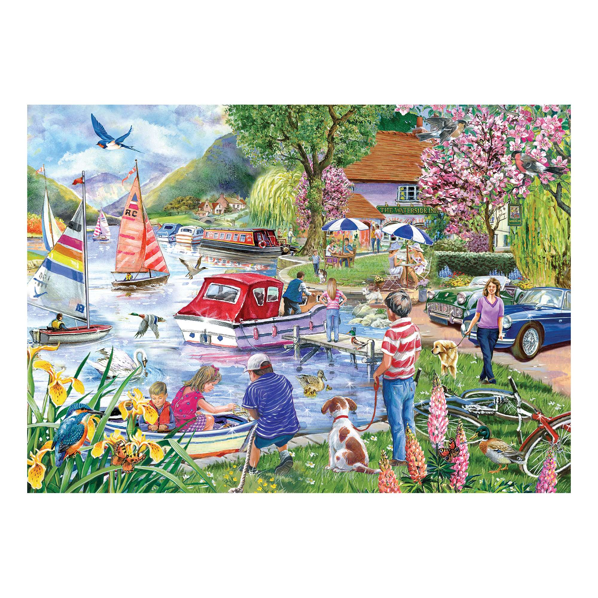 Waterside Inn BIG 500 | Boat Jigsaw Puzzle | House of Puzzles