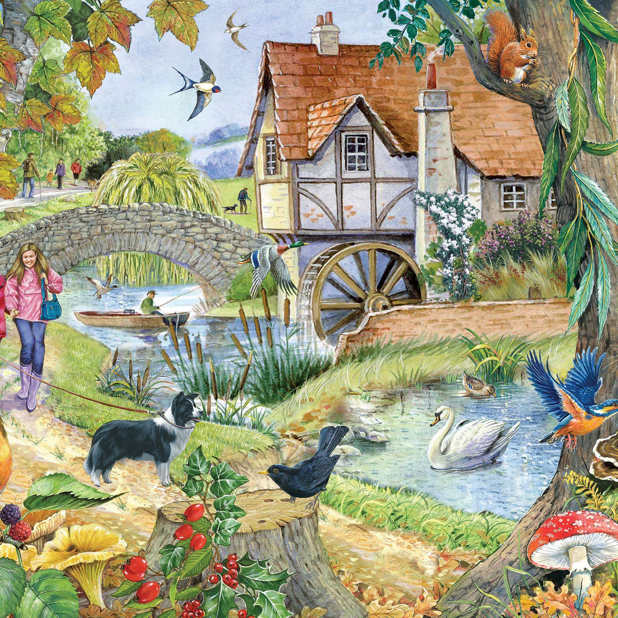 Old Mill House 500 | Animals and Wildlife Jigsaw | House of