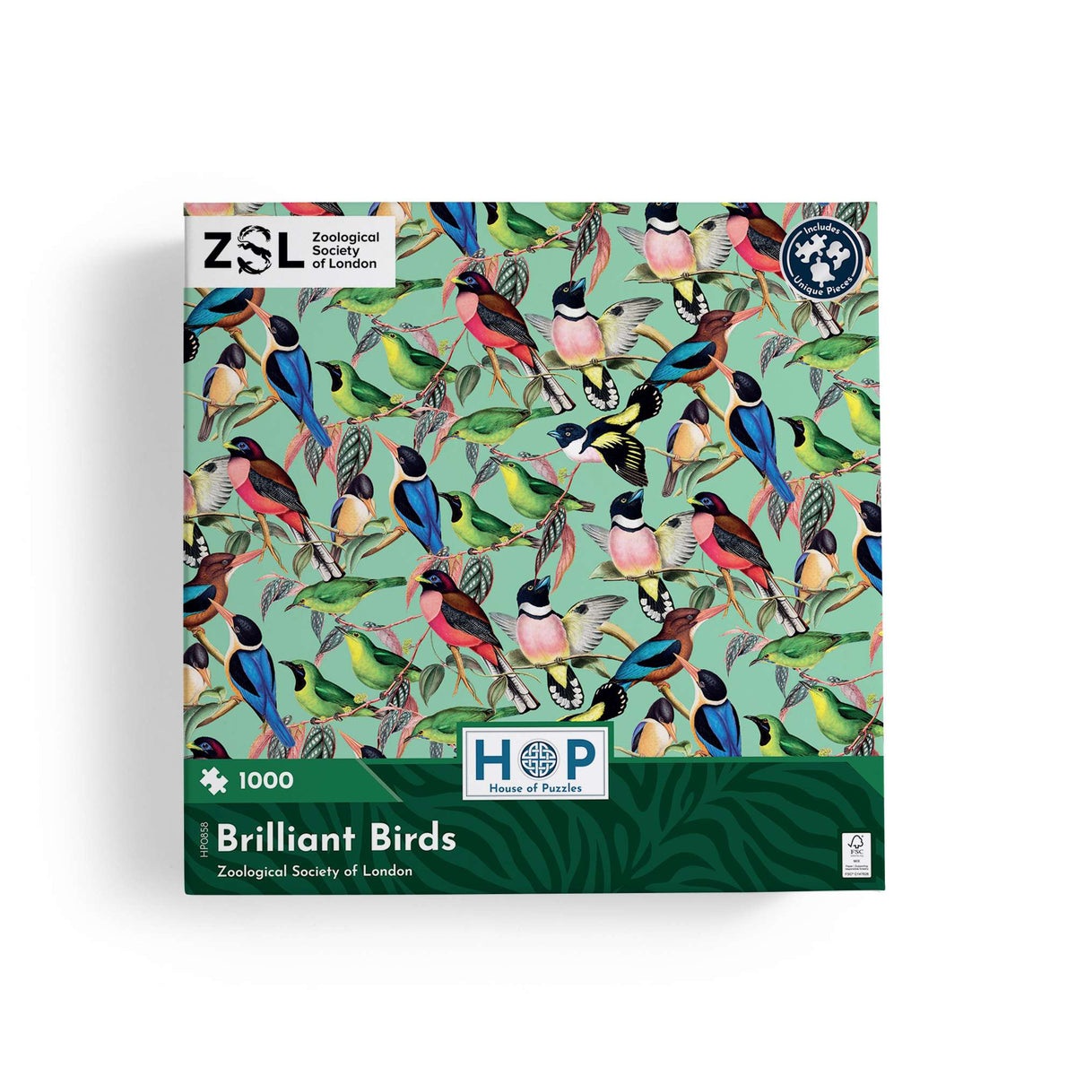 ZSL Brilliant Birds 1000 Piece Jigsaw Puzzle