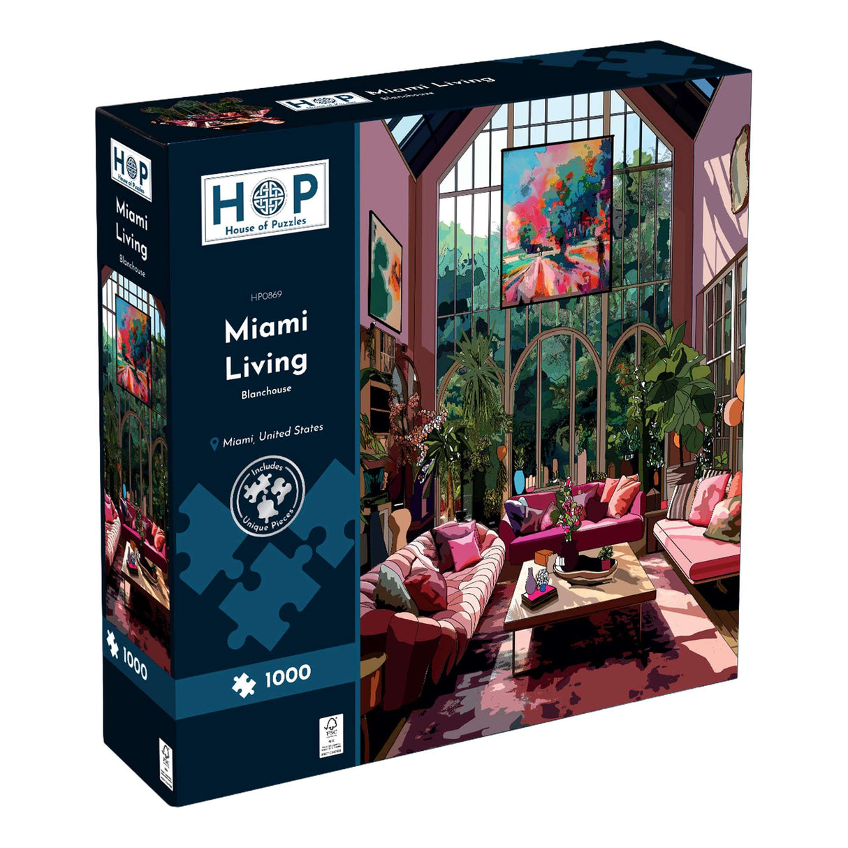 Miami Living 1000 Piece Jigsaw Puzzle