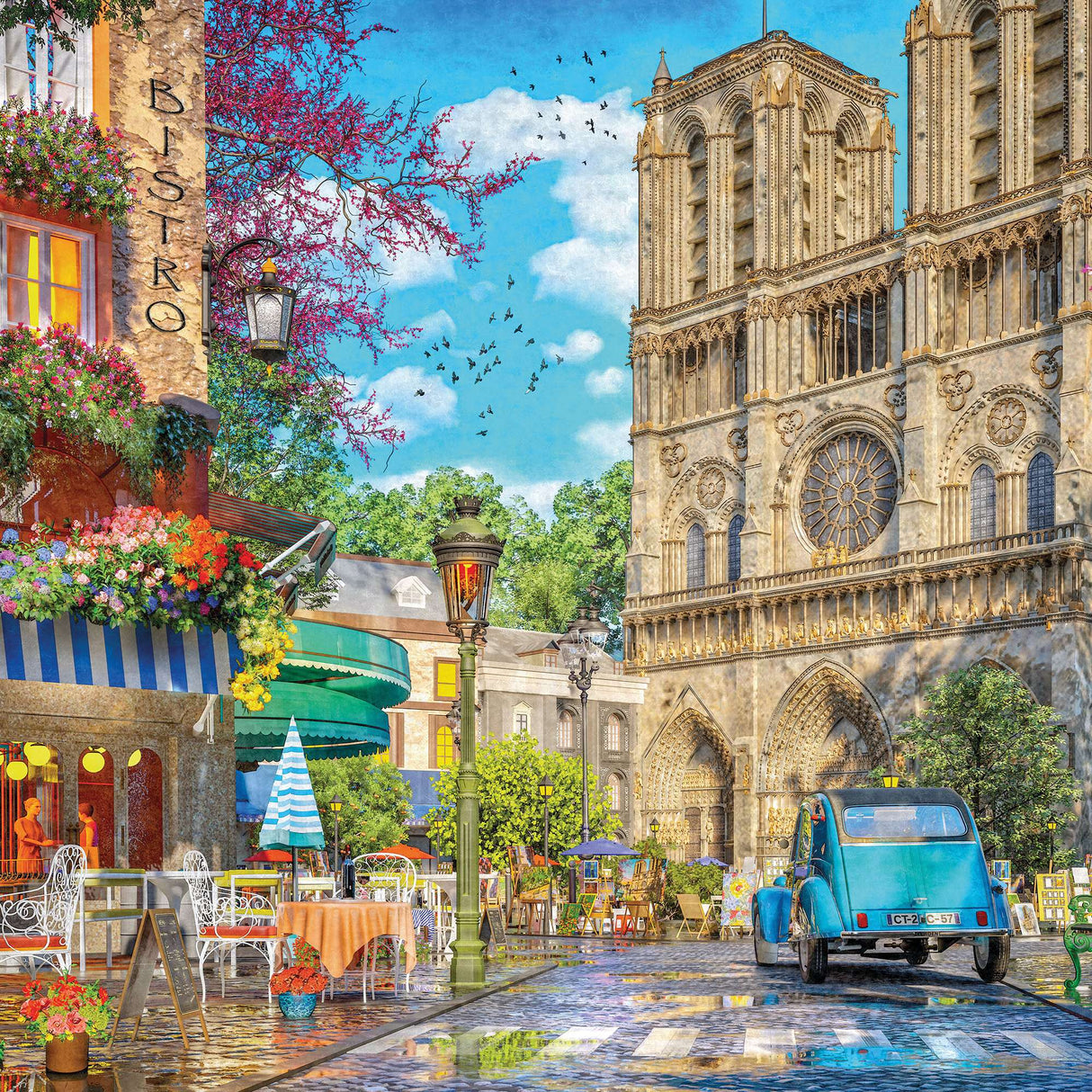 Notre Dame Afternoon 1000 Piece Jigsaw Puzzle