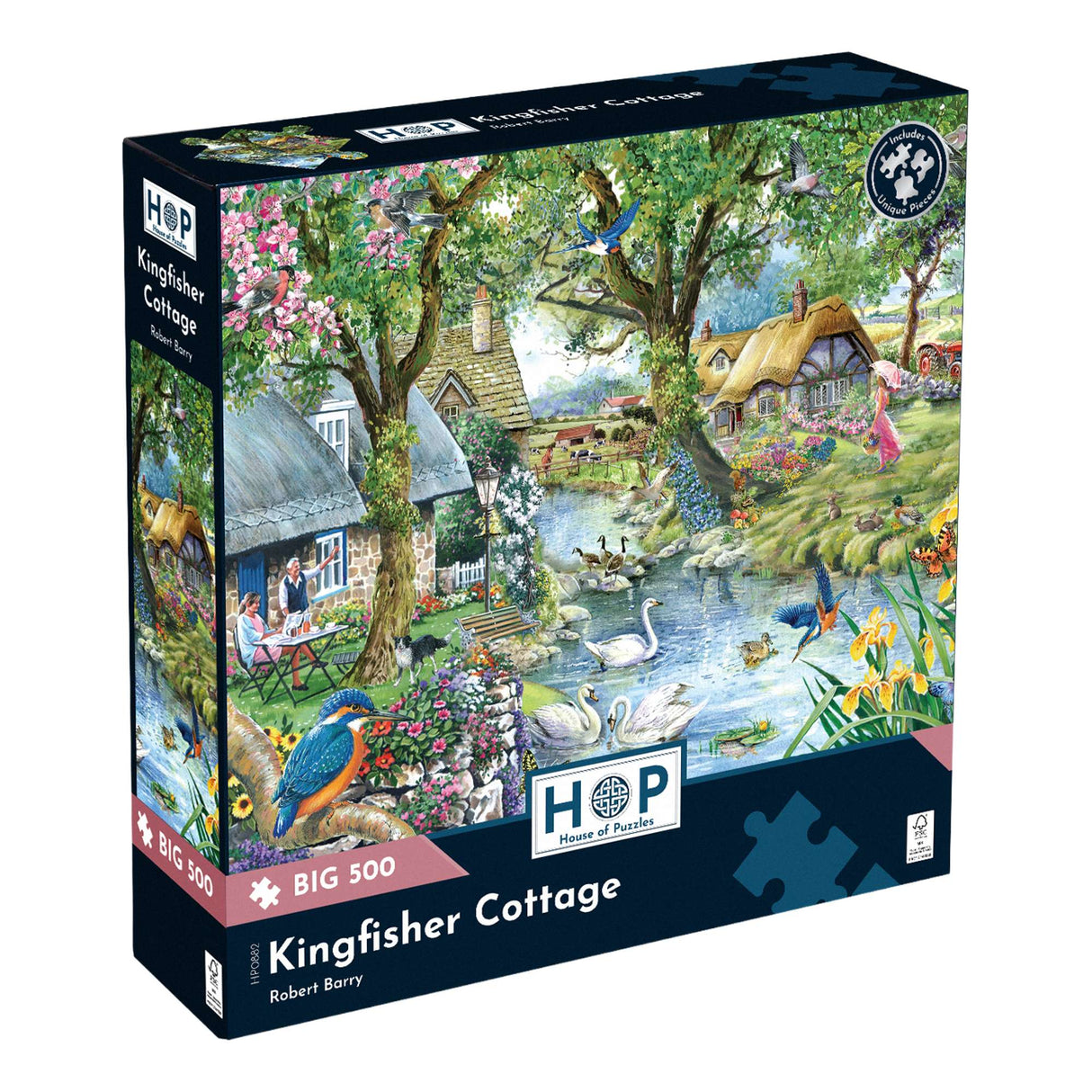 Kingfisher Cottage BIG 500 Jigsaw Puzzle