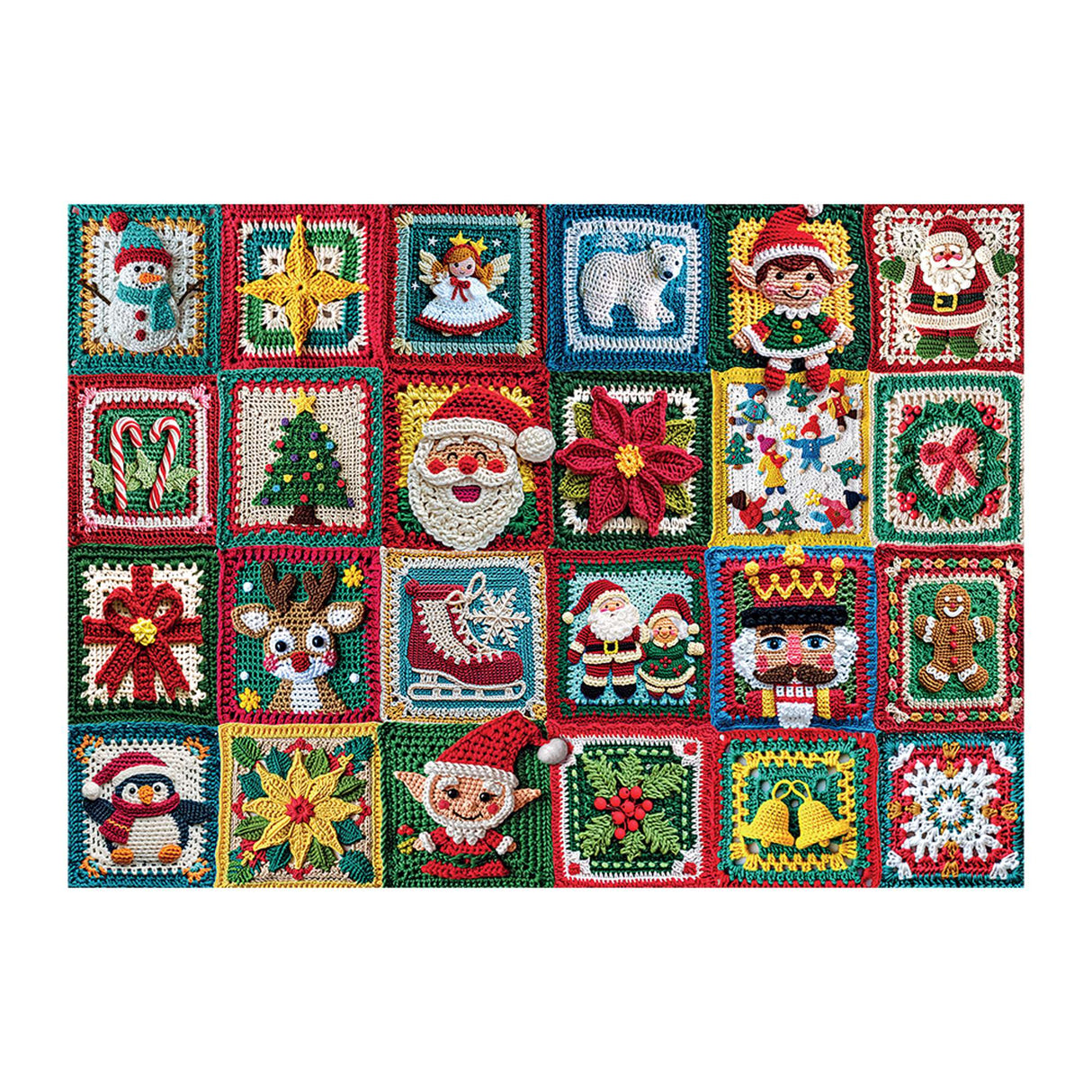 Christmas Crochet 1000 Piece Advent Calendar Jigsaw Puzzle