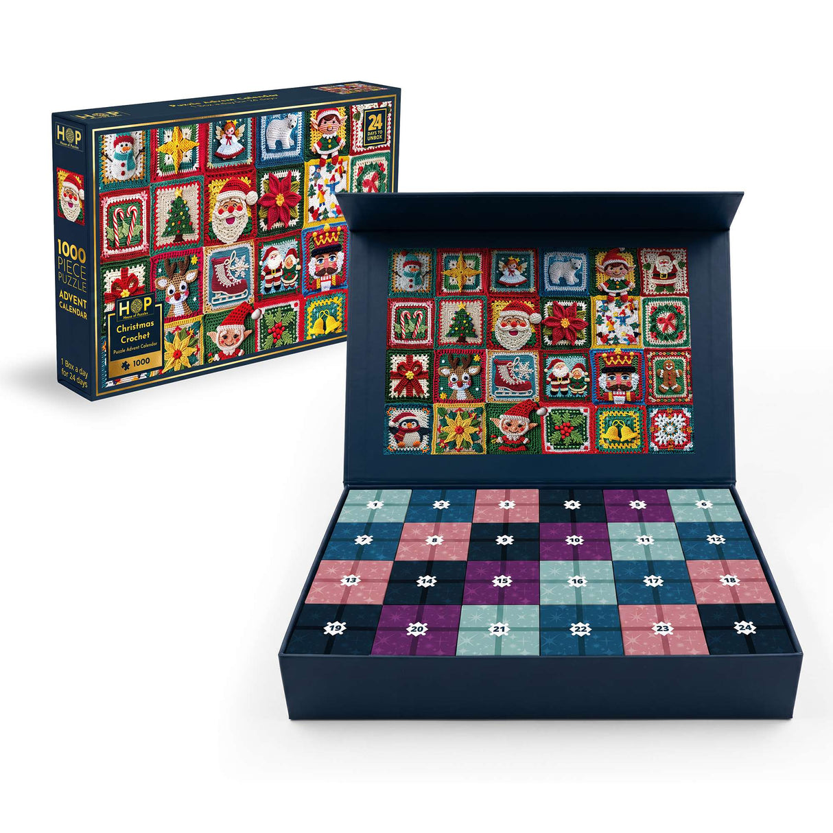 Christmas Crochet 1000 Piece Advent Calendar Jigsaw Puzzle